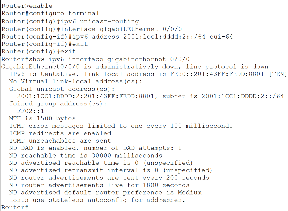 enabling IPv6 routing