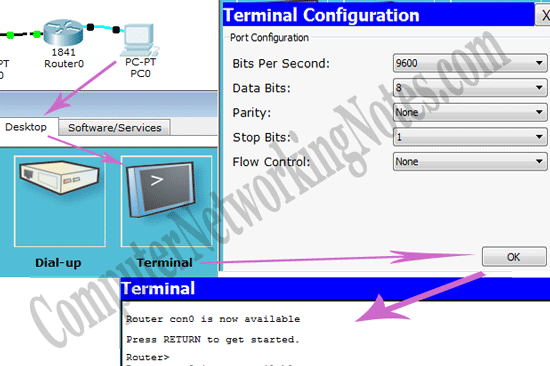 Terminal setting