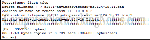 Copy flash tftp