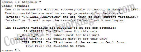 tfpdnld? command