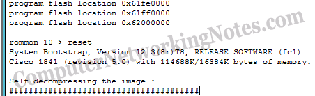 Restart the router