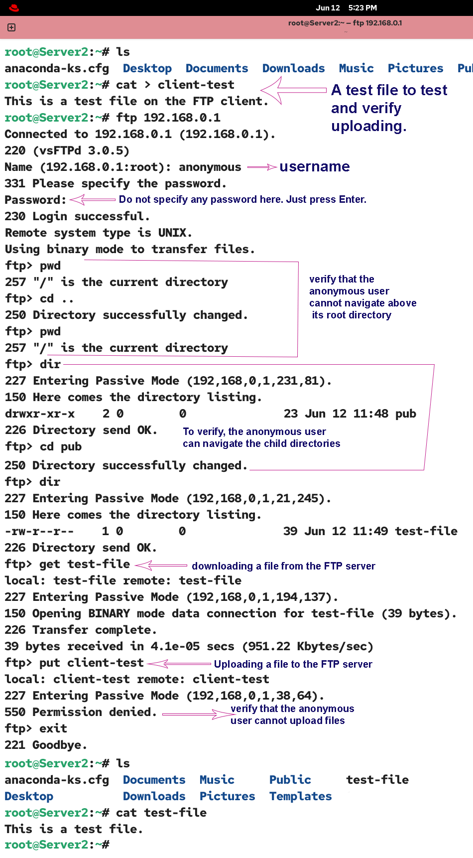 FTP Server testing