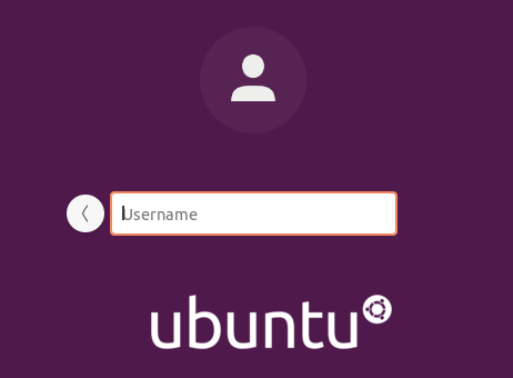 GUI login screen Ubuntu