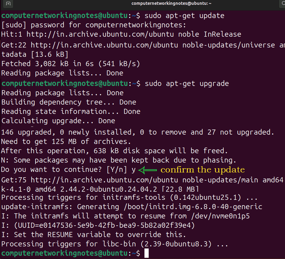 software update