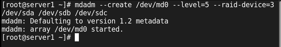 create a raid array