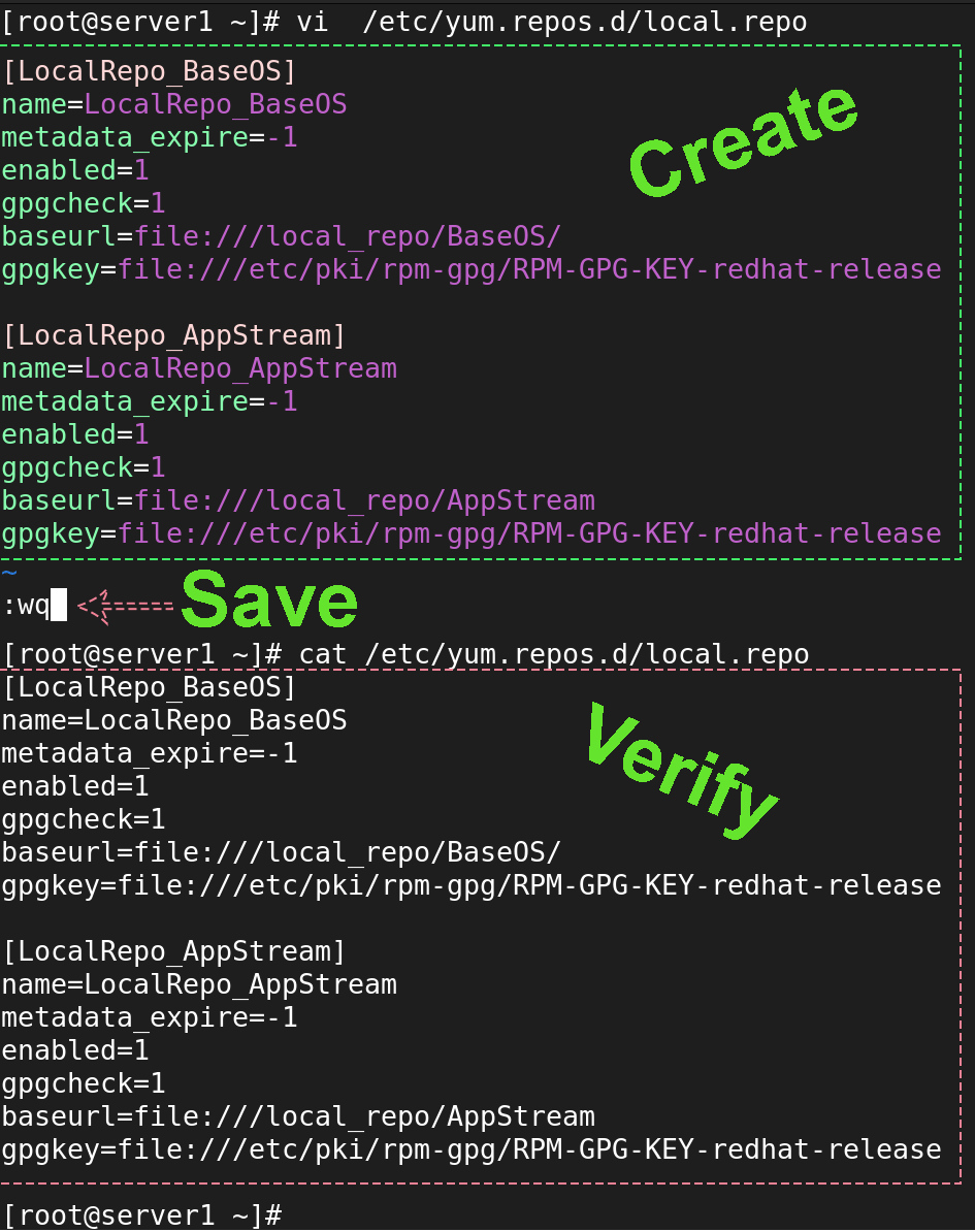 creating a repository file