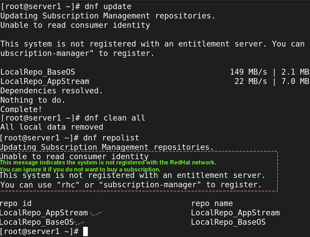 dnf update command