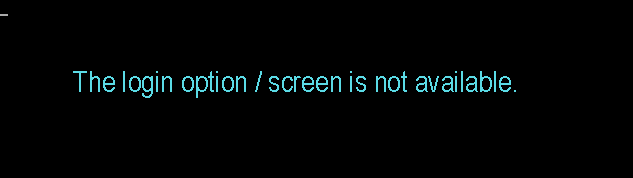 login not available