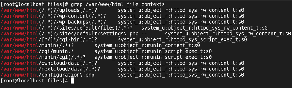 file contexts
