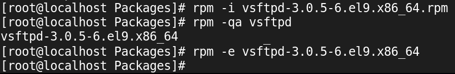 installing and removing packages