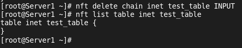 delting a chain