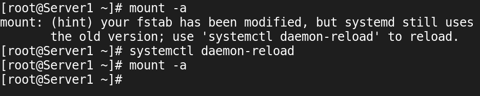 The mount command
