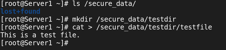 Creating a file for testing