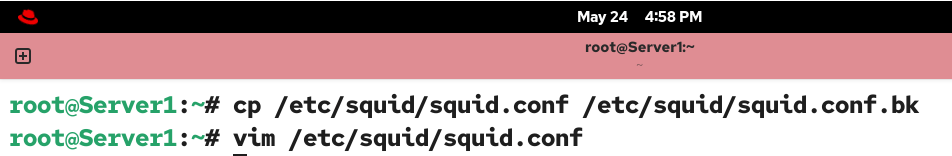 Opening the configuration file