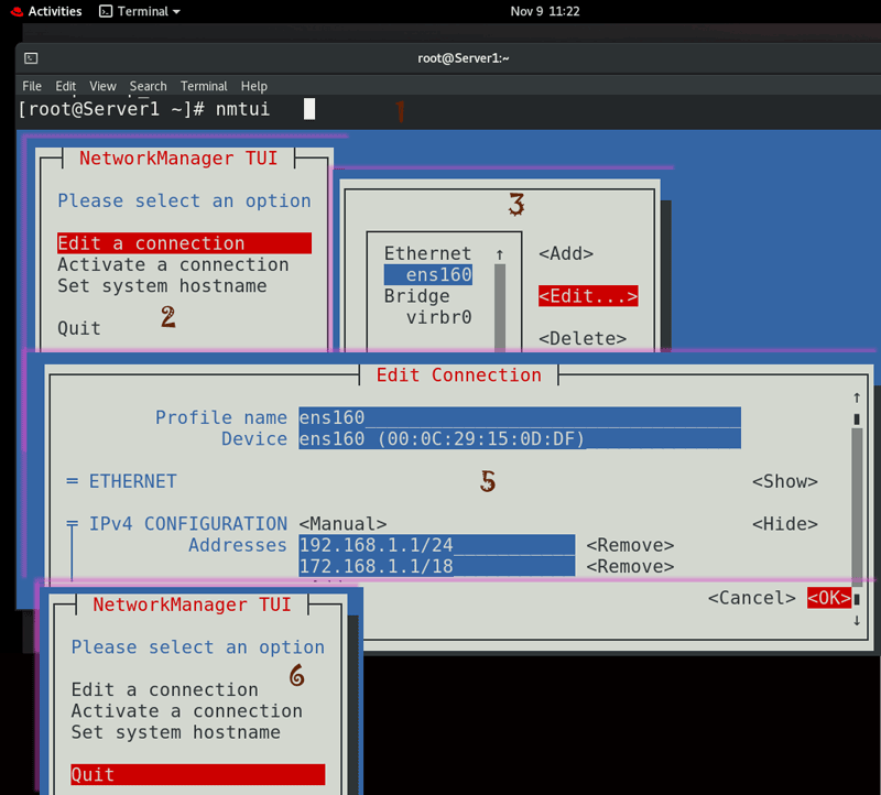 Configuring multiple ip addresses