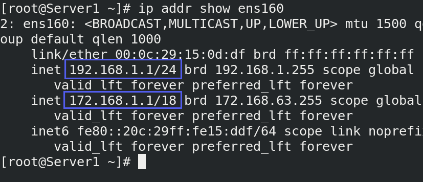 Verifying multiple ip configurations
