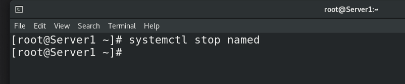 Stop name server