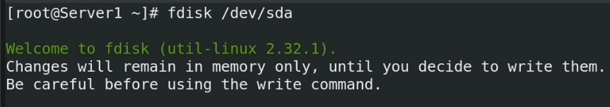 fdisk command