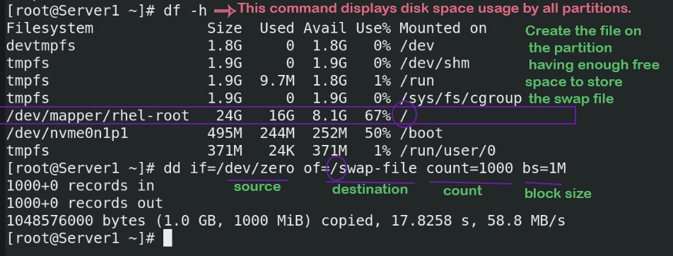the dd command