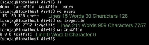 wc command