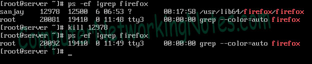 Linux system administration commands Example 11