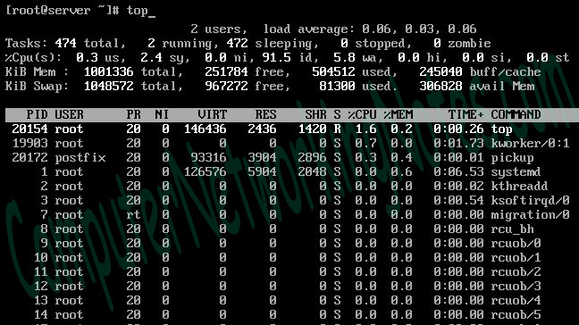 Linux system administration commands example 12