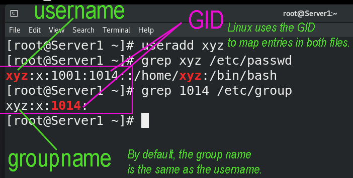 the default primary group of a user